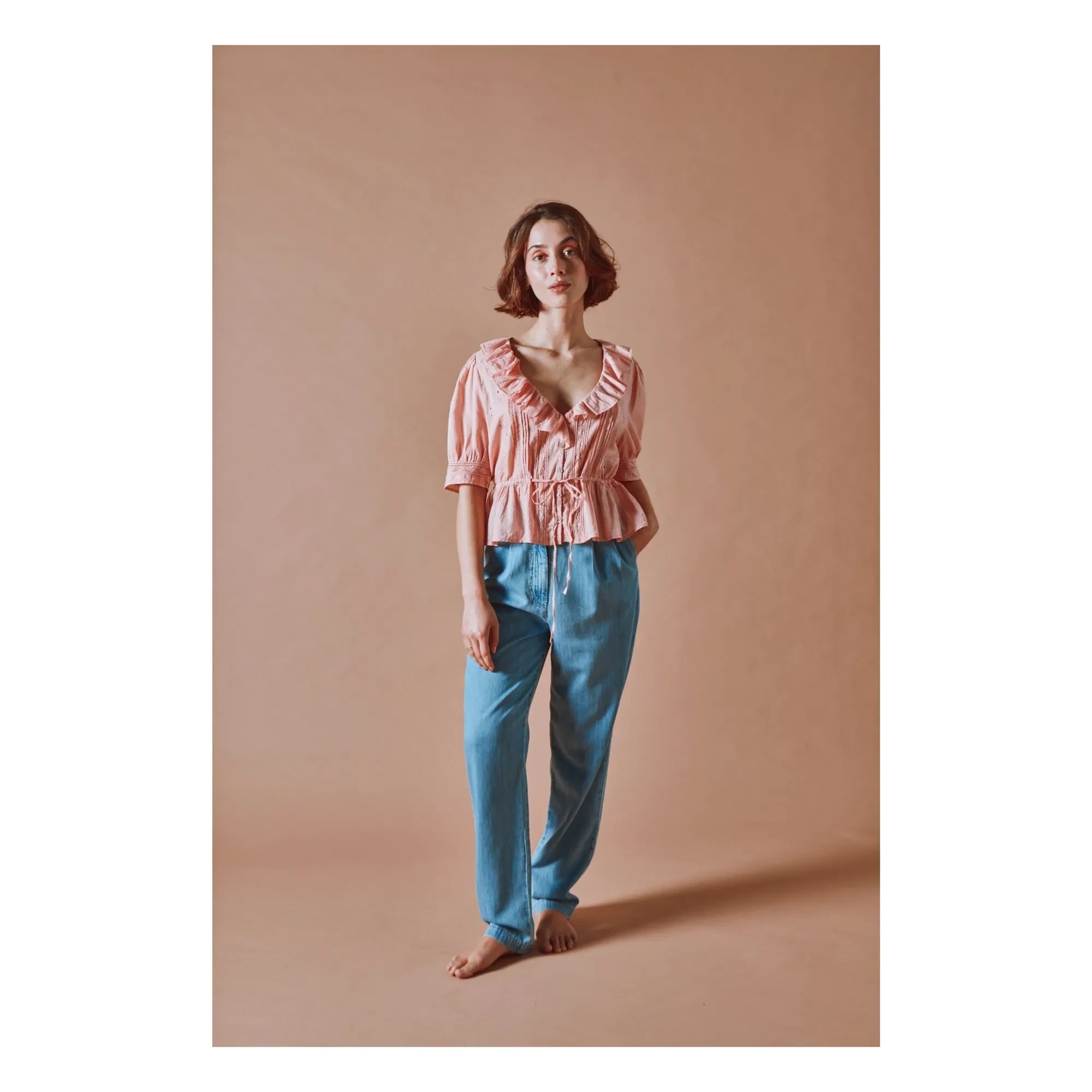 Emile et Ida - Karottenhose aus Jeans | Blau