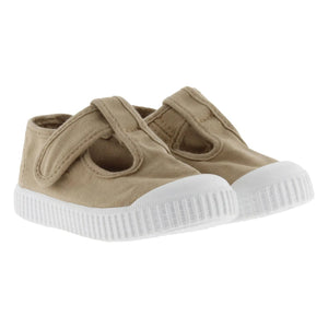 Victoria - Kratzer Sneaker Riemchen Sandale Canvas | Camel