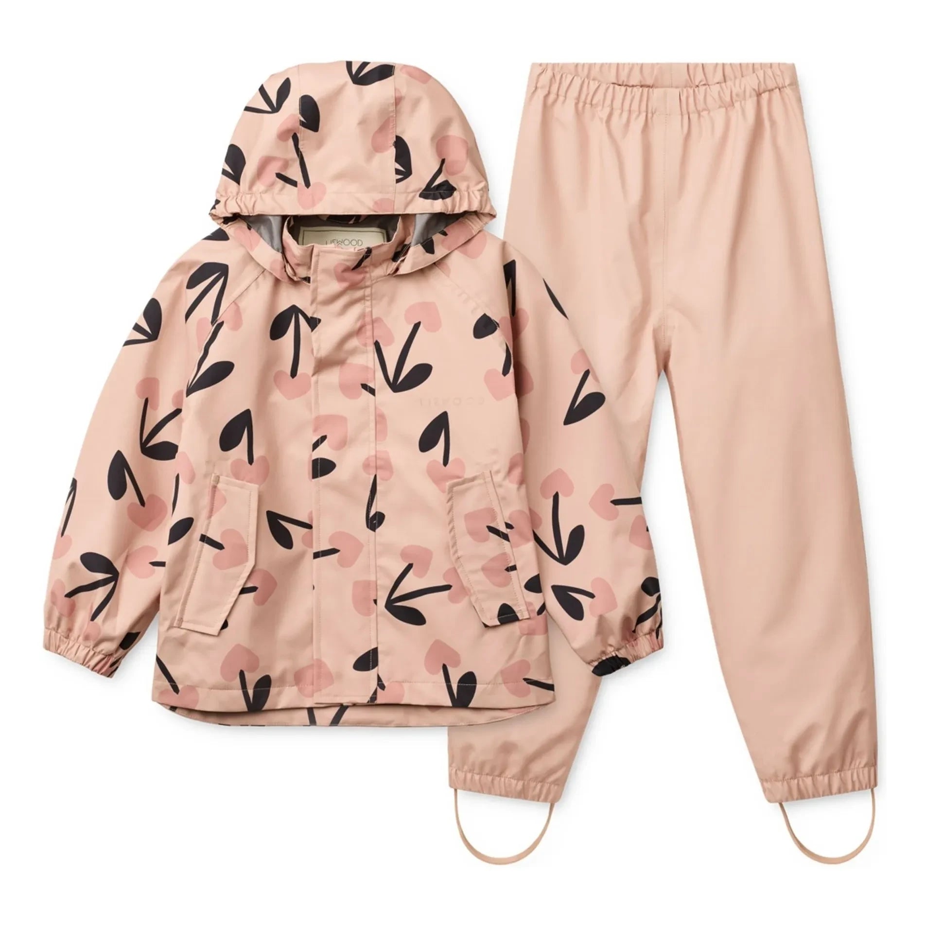Liewood - Rain set Pedia Cerises Recycelte Fasern | Rosa