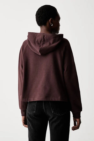 Marc O'Polo kadın pamuklu kapüşonlu sweatshirt