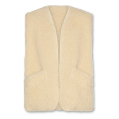 AO76 - Jambo Wendbare Sherpa-Weste ohne Ärmel | Beige