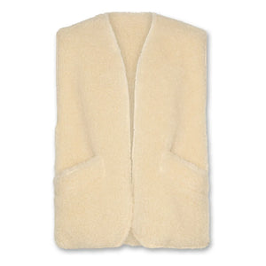 AO76 - Jambo Wendbare Sherpa-Weste ohne Ärmel | Beige