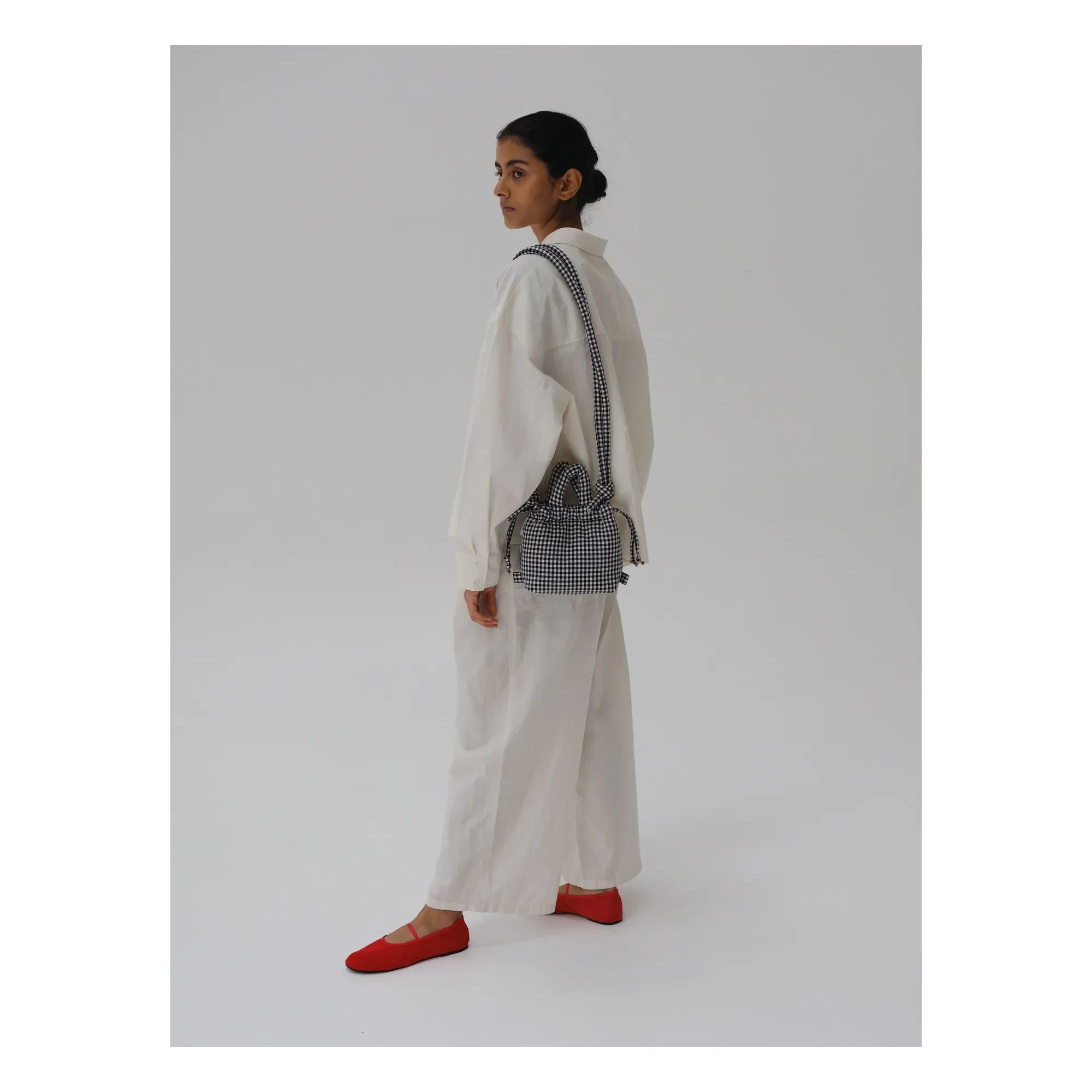 Olend - Micro Ona Soft Vichy Tasche | Schwarz