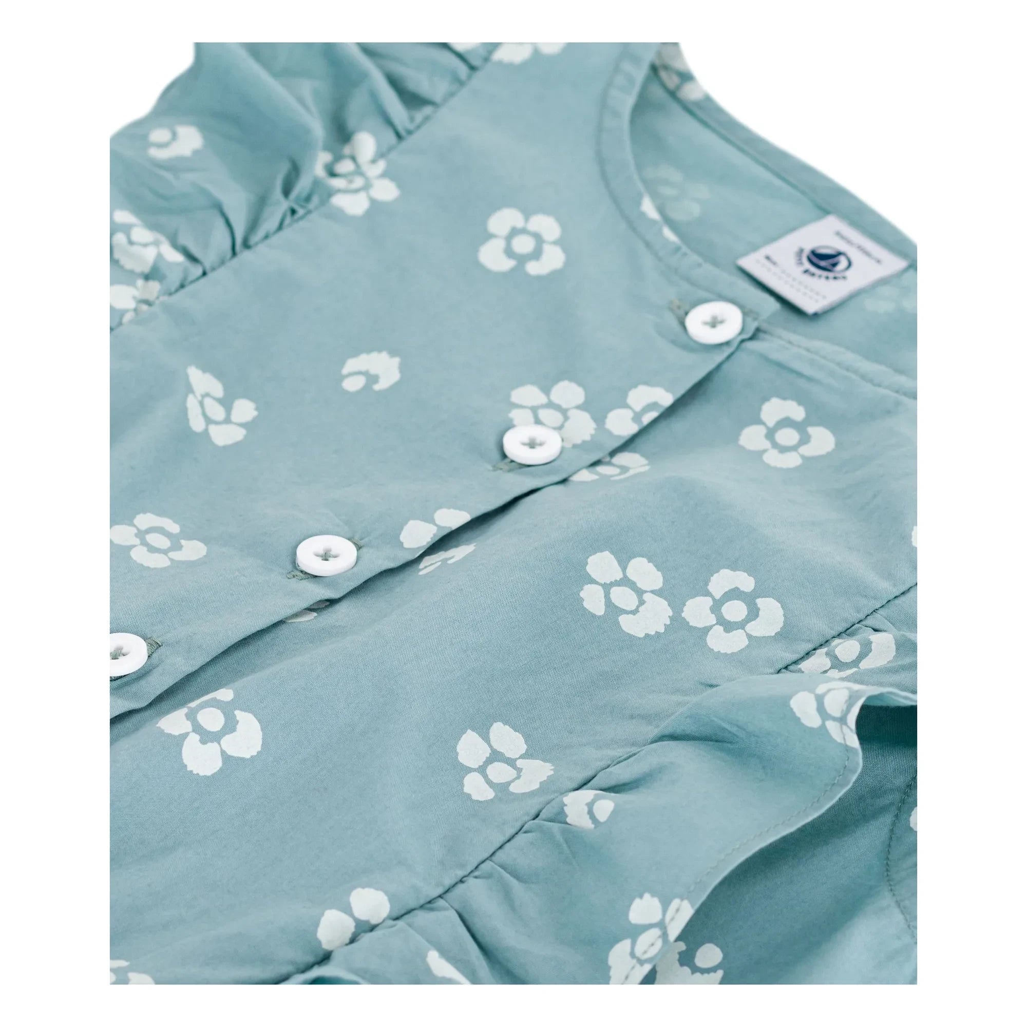 Petit Bateau - Boncapa Bio-Baumwoll-Overall aus Popeline | Salbeigrün