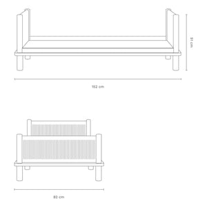 Nobodinoz - Latitude 70x140 umwandelbares Babybett und Juniorbett-Verlängerung | Eiche
