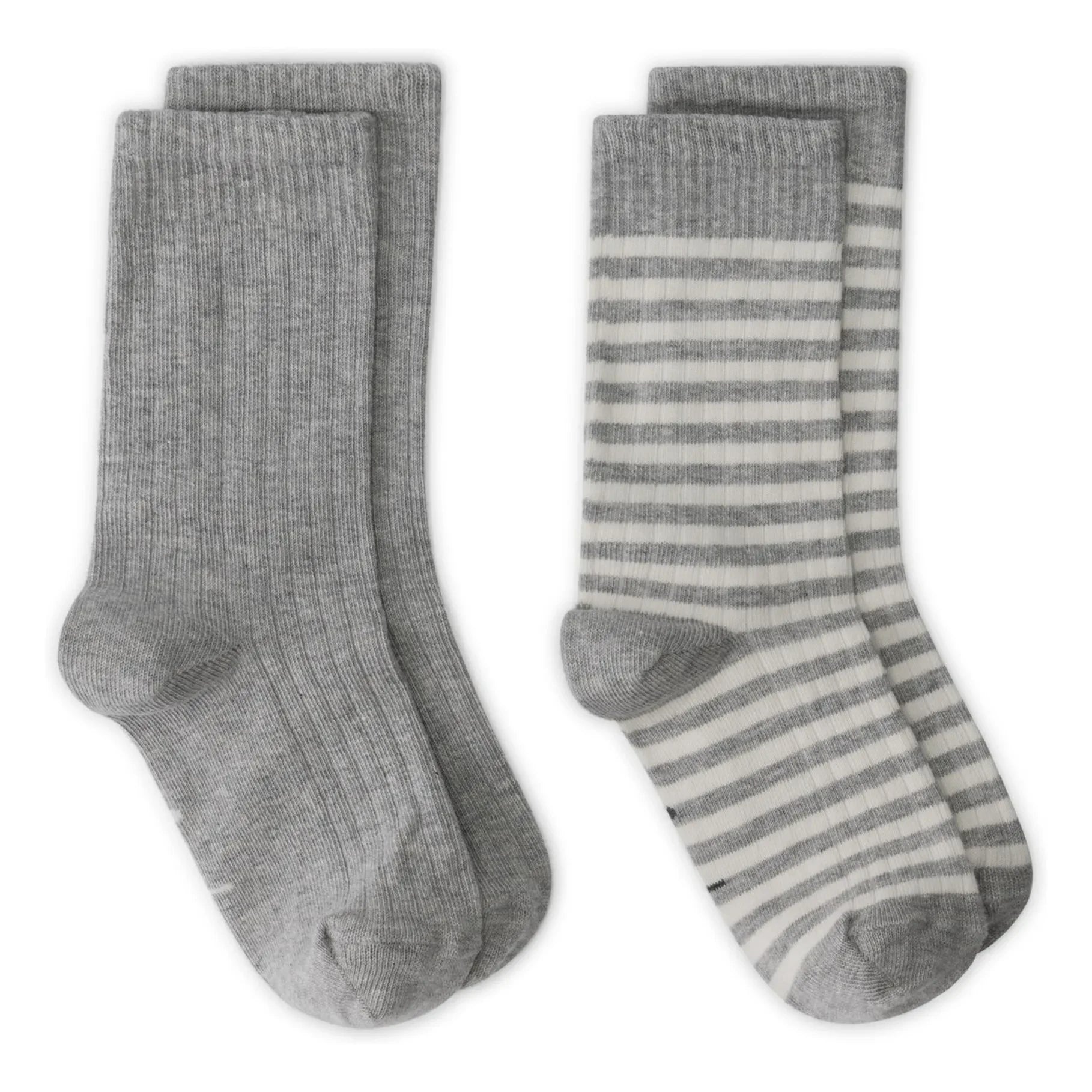 Gray Label - 2er-Set Socken aus Bio-Baumwolle | Heather Grey