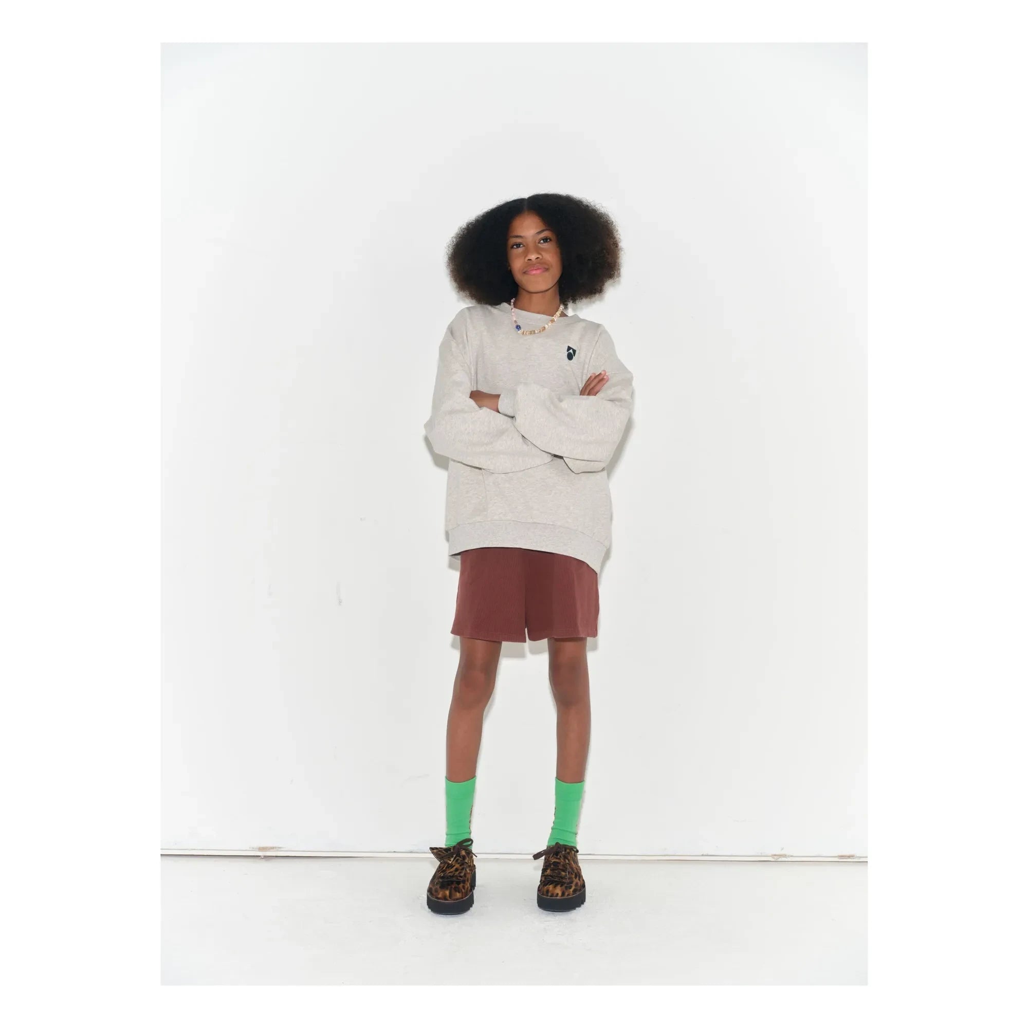 Hauptstory – Bio-Baumwolle Bubble Sweat | Heather White