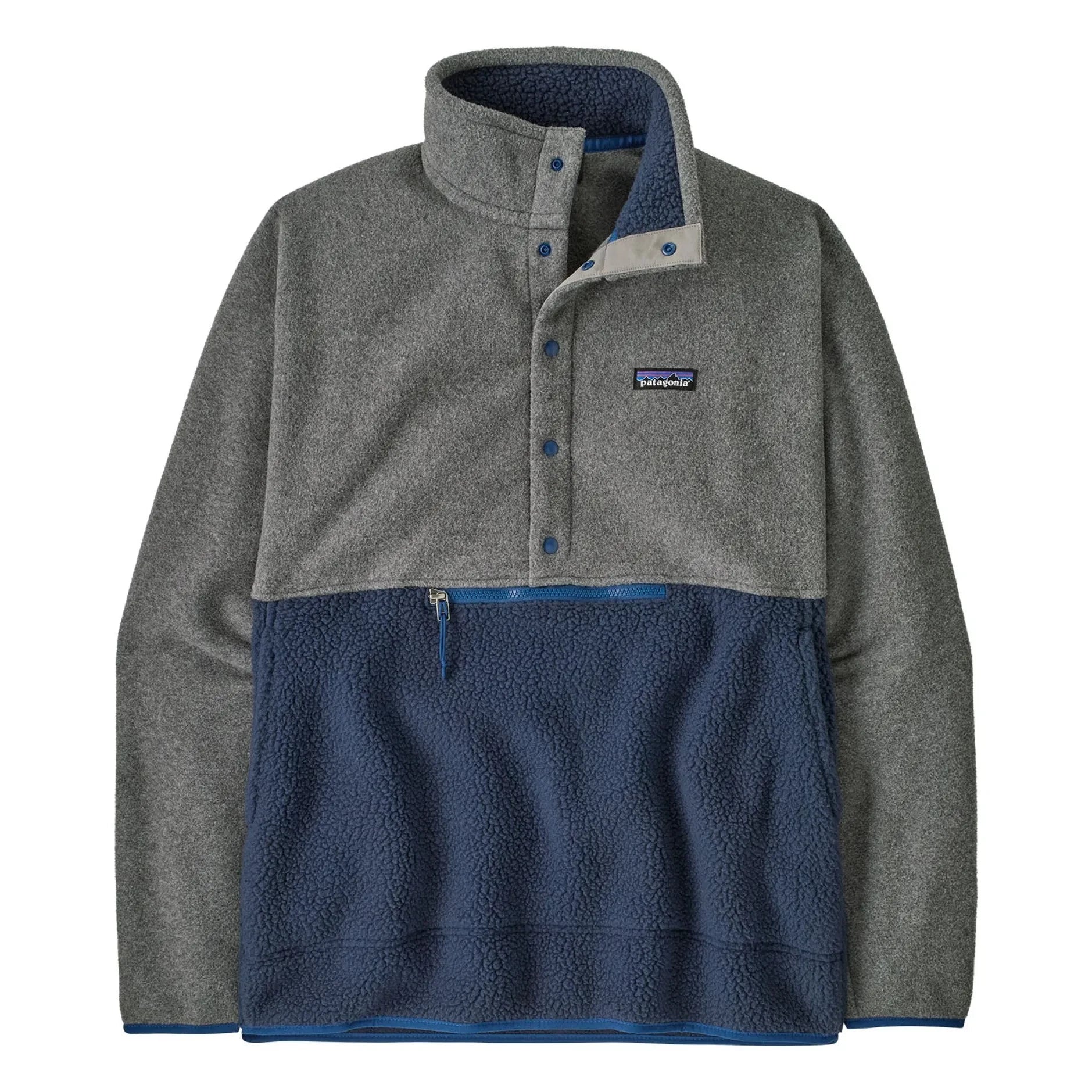 Patagonia - Retro Pile Fleece 1/2 Snap recycelte Fasern | Blau