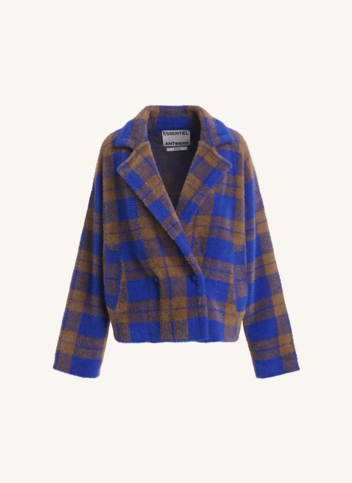 Essentiel Antwerp - Karo-Jacke | Indigo