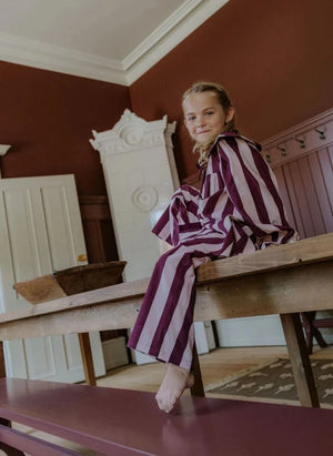 Fliink - Dolly Gestreiftes Kleid | Rosa