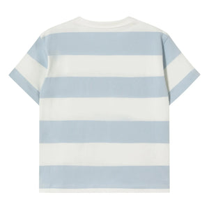 Tinycottons - Gestreiftes T-Shirt aus Bio-Baumwolle | Blau