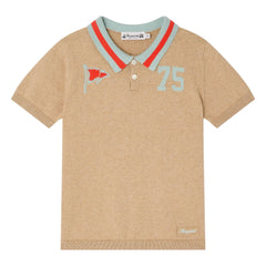 Bonpoint - Polo Loyal | Meliertes Beige