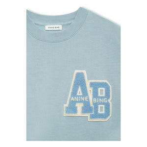Anine Bing - Oversize Miles Letterman Sweatshirt | Hellblau