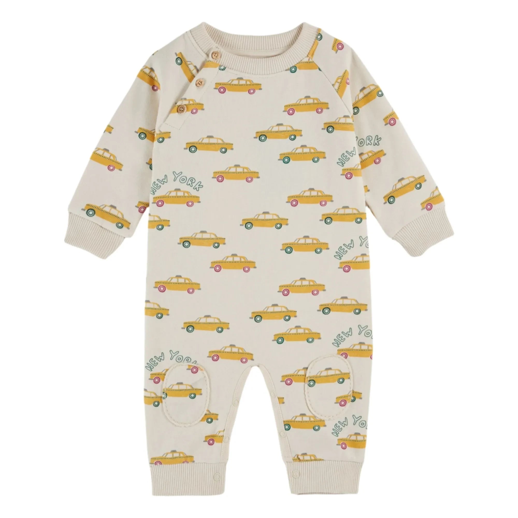 Emile et Ida - Bio-Baumwolle Taxis Fleece-Overall | Ecru