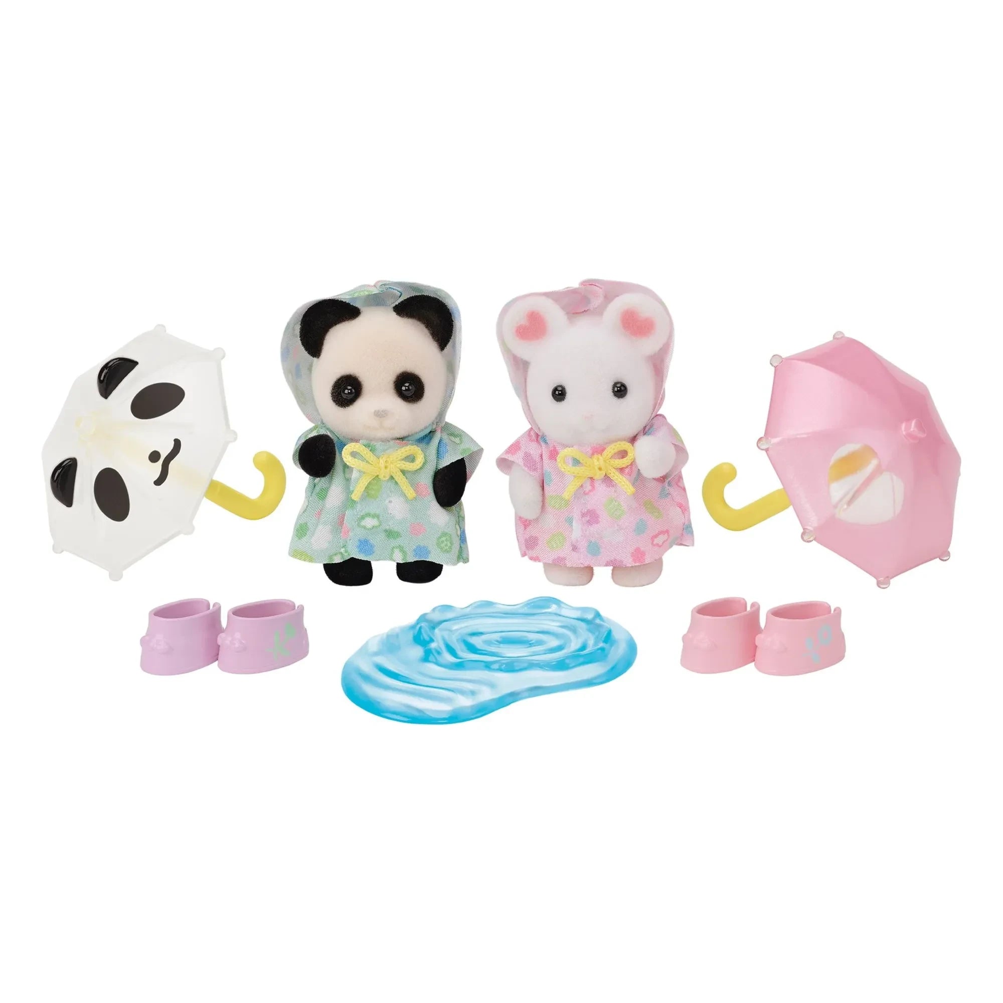 Sylvanian Families - Baby-Zwillinge mit Regenmänteln