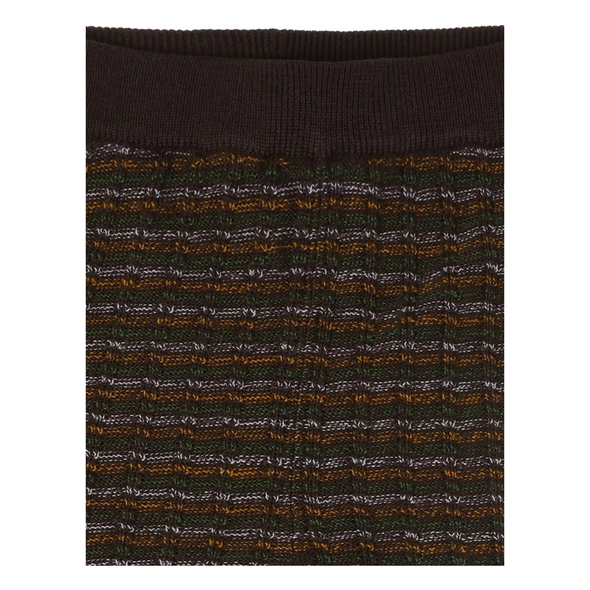 FUB - Gestreifte Merinowollhose | Braun