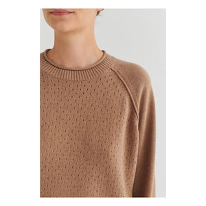 FUB – Pointelle-Sweatshirt | Ecru