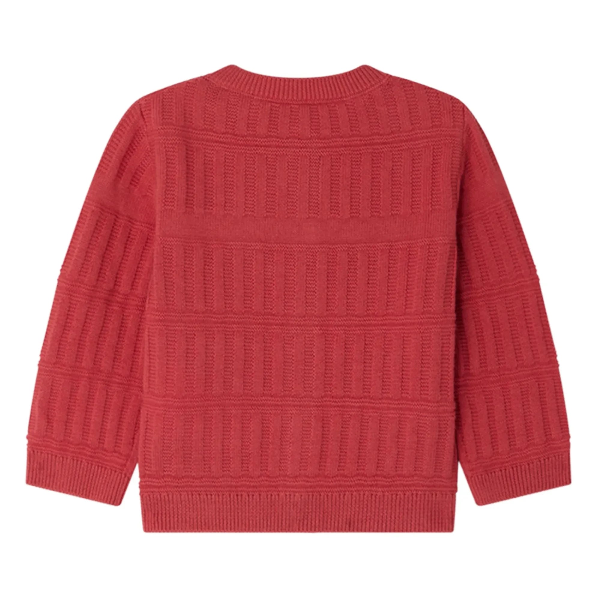 Bonpoint - Giovina Bio-Baumwoll Strickjacke | Himbeerrot