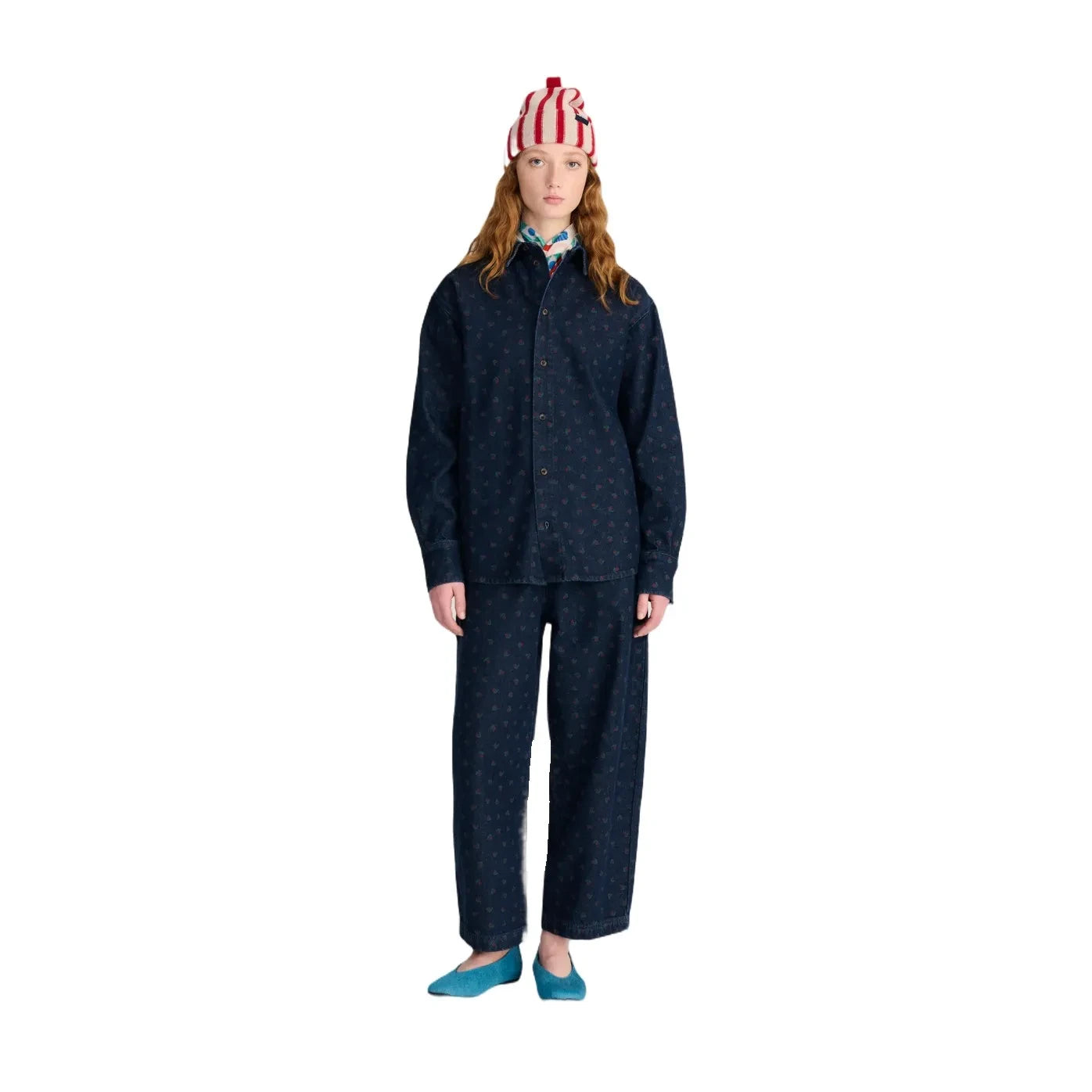 Bobo Choses – Swamp Whirl Bio-Baumwollhemd | Marineblau