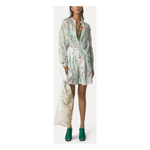 Forte Forte - Love Alchemy" Oversize-Hemd aus Baumwolle und Seiden-Voile | Hellblau