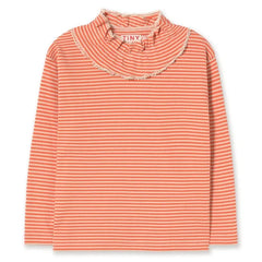 Tinycottons – Geripptes Streifen-T-Shirt aus Bio-Baumwolle | Rot