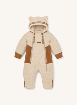 Töastie - Aus recycelten Fasern hergestellte Cloud Sherpa wasserdichte Jacke | Sand
