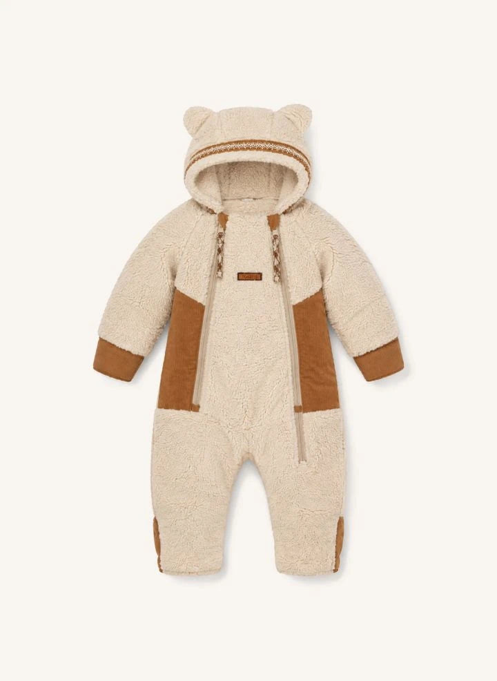 Töastie - Aus recycelten Fasern hergestellte Cloud Sherpa wasserdichte Jacke | Sand