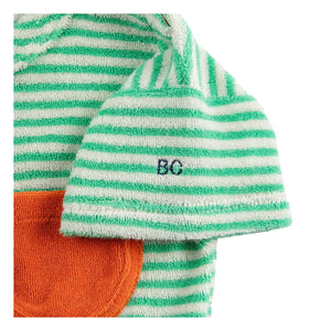 Bobo Choses - Gestreiftes T-Shirt aus Bio-Baumwolle | Grün