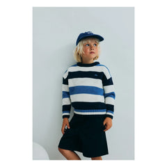 the new society - Celosia Gestreifter Pullover | Blau