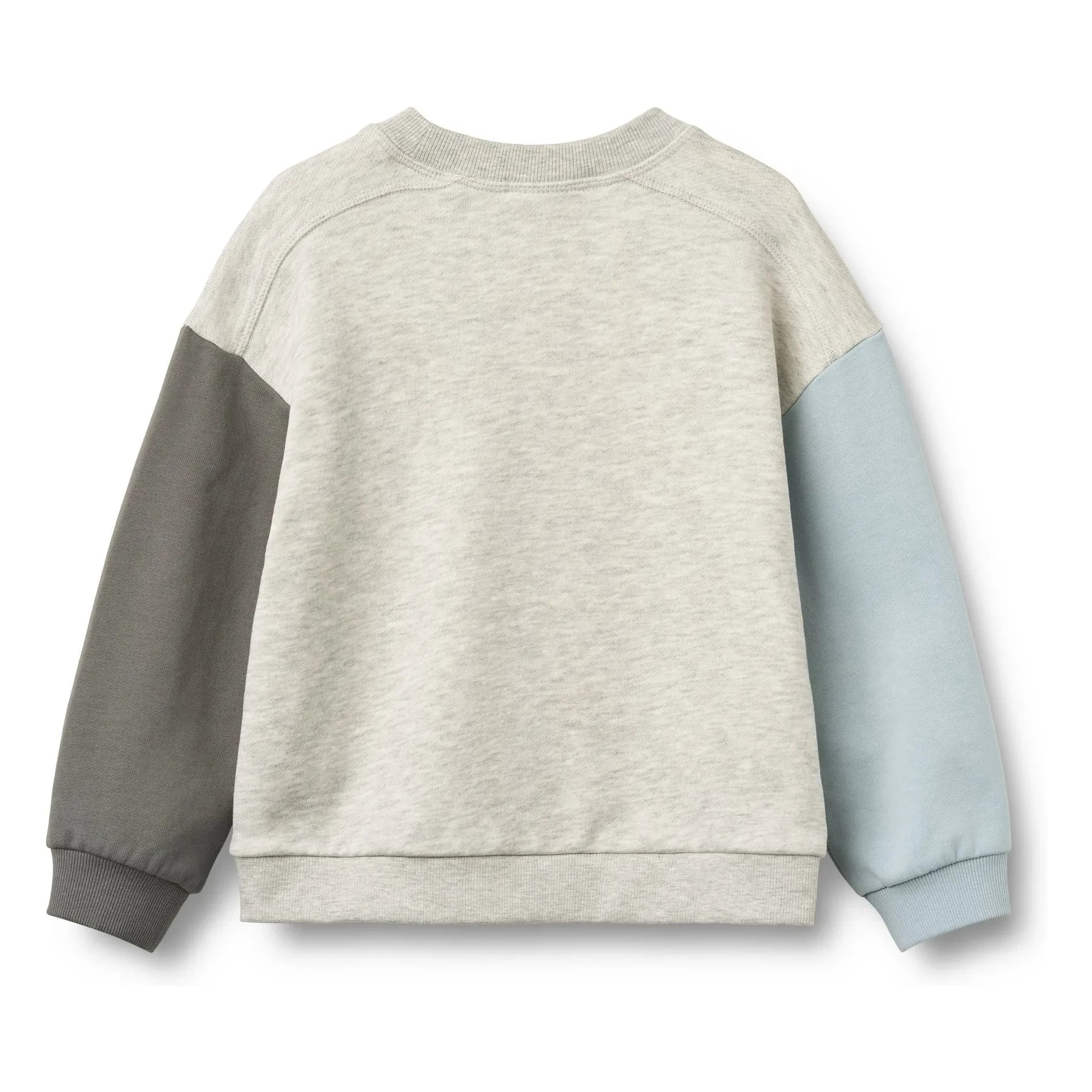 Wheat - Lennon Smiley Sweat Bio-Baumwolle | Grau meliert