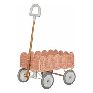Olli Ella - Blatt Rattan Auto | Pfirsich
