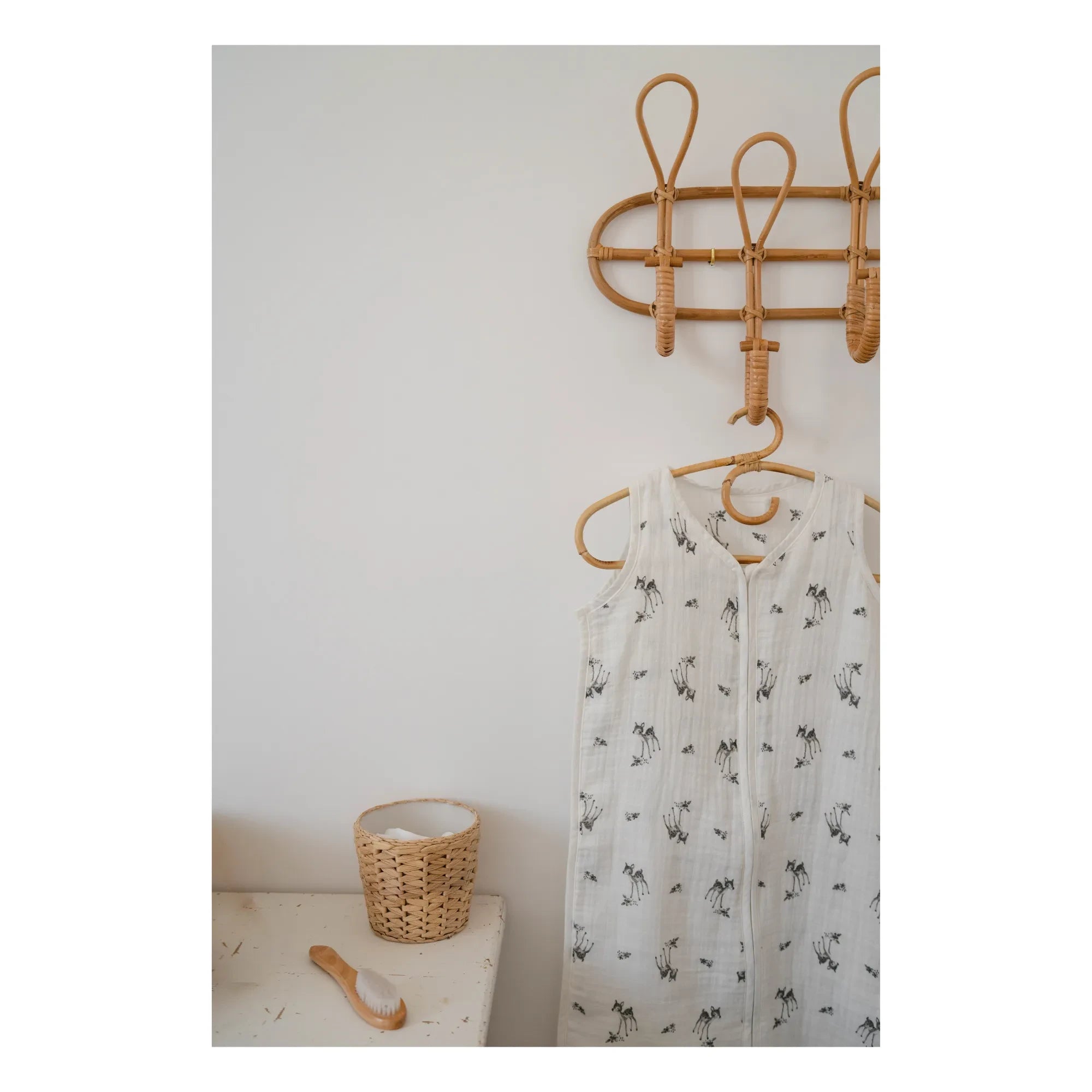Rose in April - Adèle Pfau leichter Baby-Schlafsack | Ecru