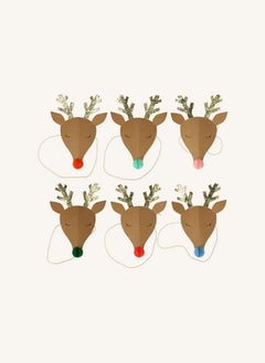 Meri Meri - Lustige Rentier-Weihnachtshüte - 6er Set