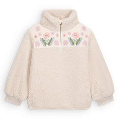 Louise Misha - Rosetta Sherpa-Stil Kapuzenjacke | Creme