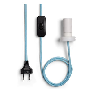 &Klevering - Hut Porzellanlampe | Blau