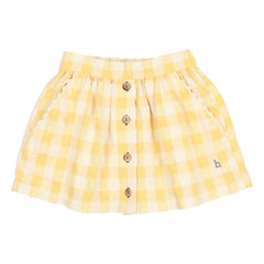 Búho - Gingham Seersucker Rock | Gelb