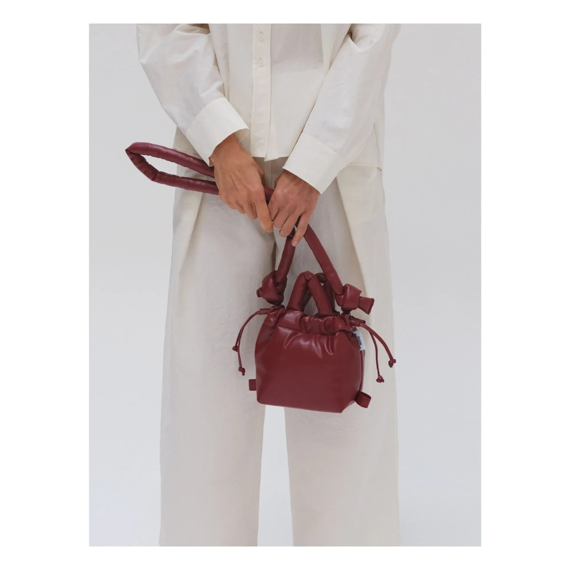 Olend - Micro Ona Vegane Ledertasche | Kirschrot