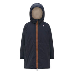 K-way - Le Vrai 4.0 Eiffel Orsetto Gepolsterte wasserdichte Jacke | Marineblau