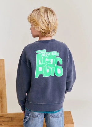 AO76 - Oscar Doggy aus recycelter Baumwolle Sweatshirt | Kohlegrau