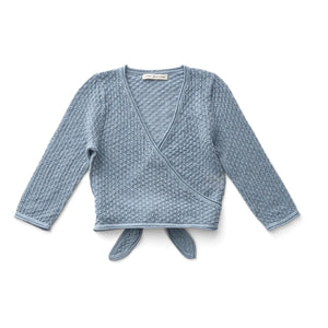 Soor Ploom - Ina Bio-Baumwoll-Wickeljacke | Eisblau