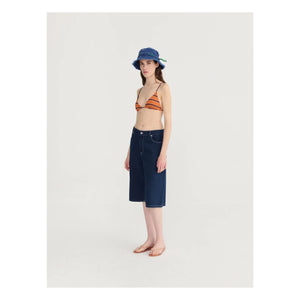 Bobo Choses - Denim Bio-Baumwoll-Bermuda-Shorts | Blau