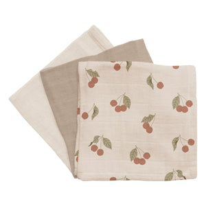 Main Sauvage - Kirsch-Windeln - 3er-Set | Beige
