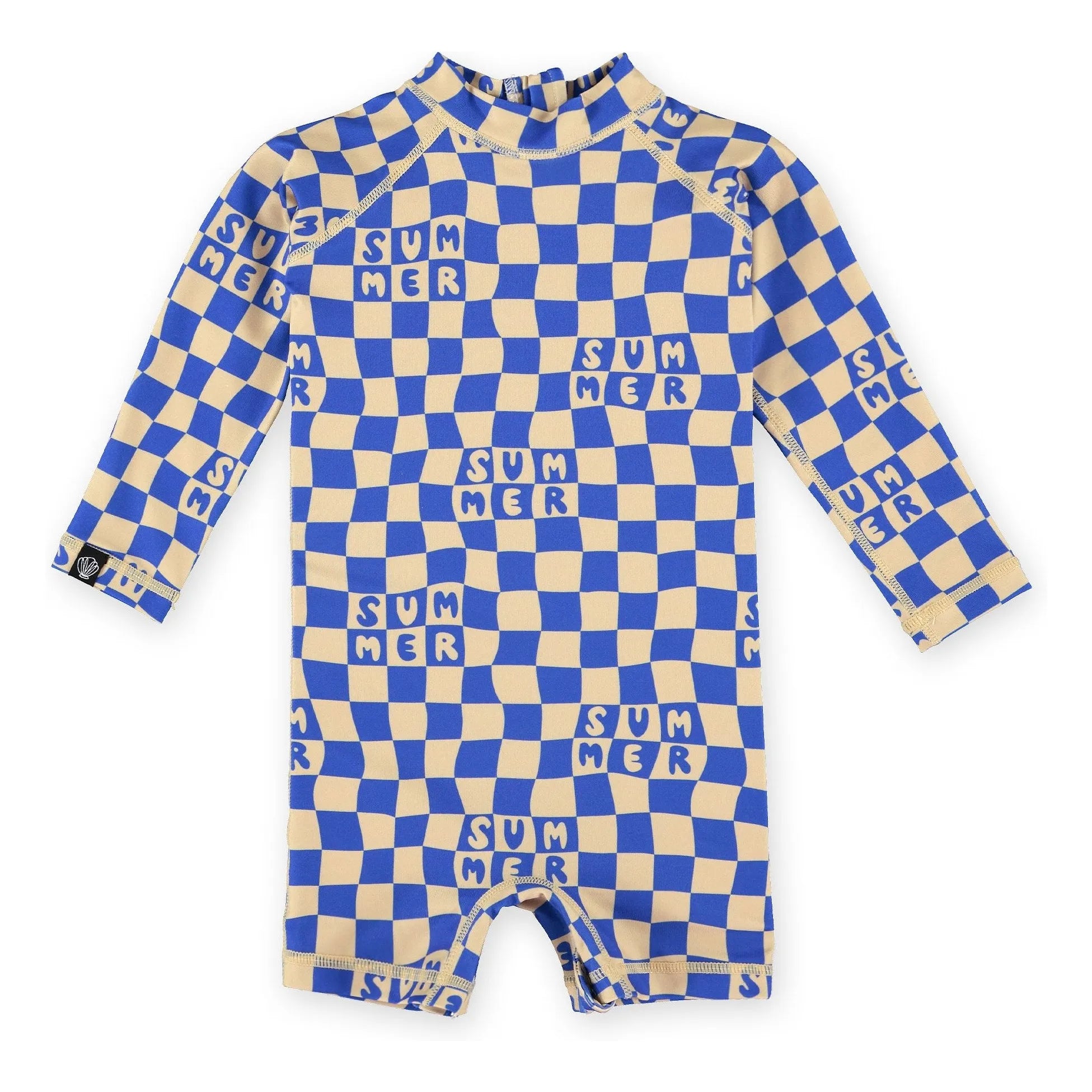 Beach & Bandits - Sonnenschutz Sommer Baby Strampler Shorts Recycelte Fasern | Blau