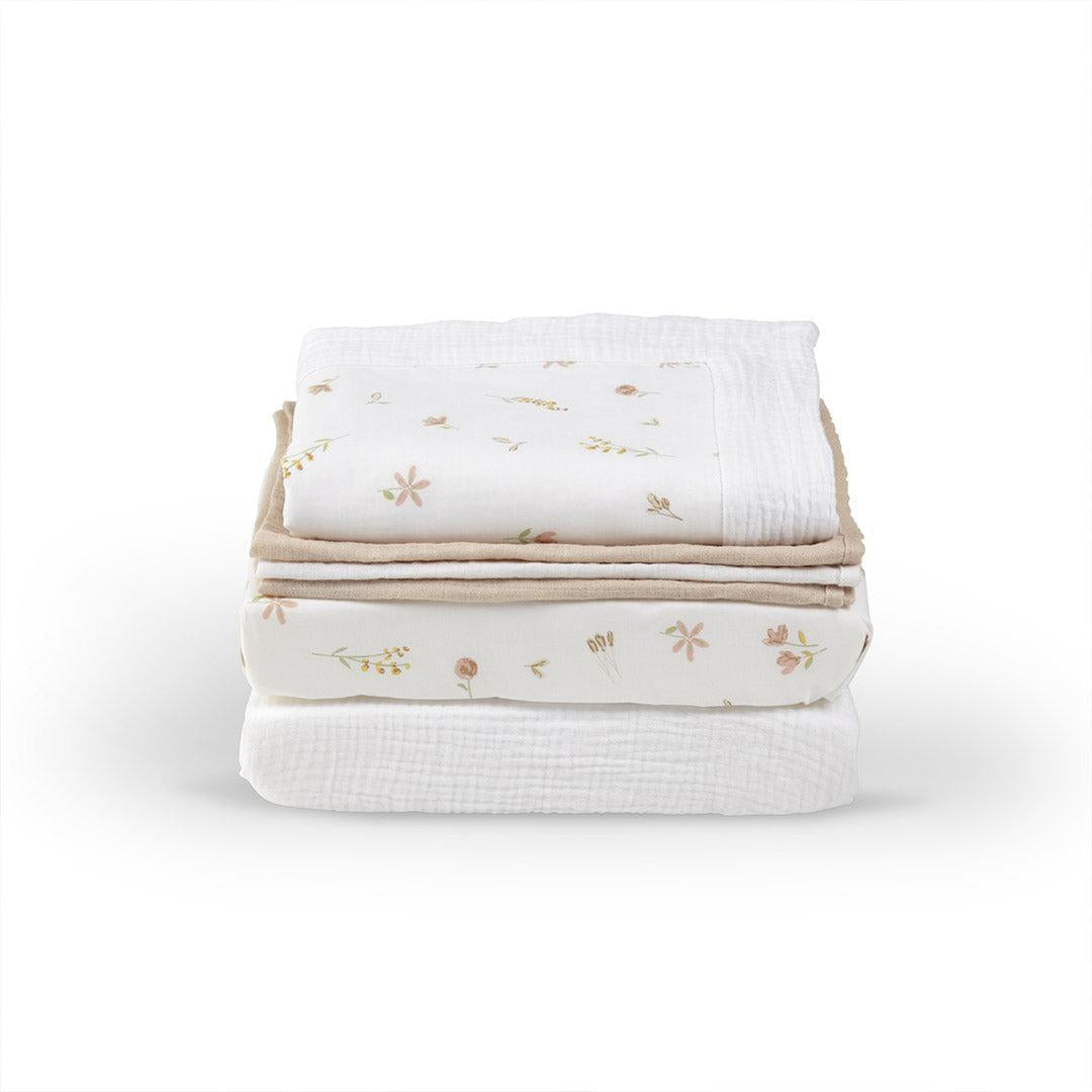 CuddleCo Universal Crib/ Co Sleeper Bedding Set - Cashmere Meadow-Bedding Sets-Cashmere Meadow-Crib | Natural Baby Shower