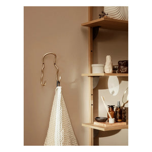 Ferm Living - Curvature Doppelhaken | Messing