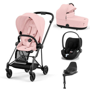 CYBEX Mios + Cloud T Travel System - Peach Pink-Travel Systems-Peach Pink/Matt Black-Lux | Natural Baby Shower