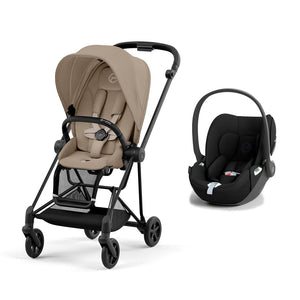 CYBEX Mios + Cloud T Travel System - Cozy Beige-Travel Systems-Matt Black-None | Natural Baby Shower