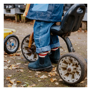 Blundstone - Chelsea Boots aus gewachstem Wildleder | Marineblau