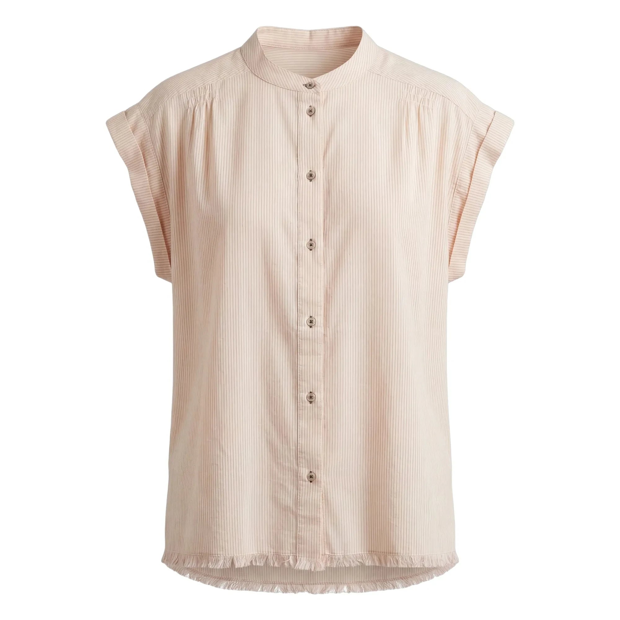 Hod - Gestreifte Bluse Amandine Baumwolle | Creme