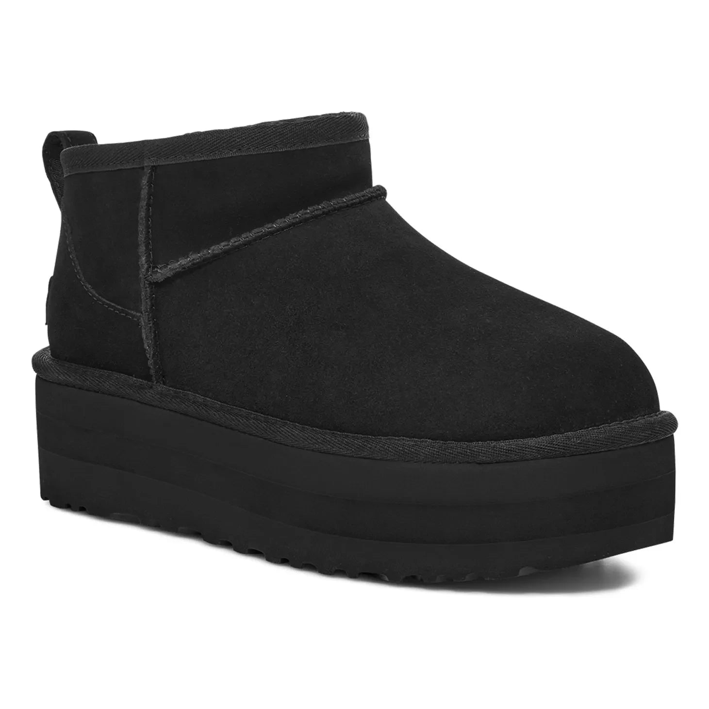 UGG - Classic Mini Lined Plateau-Stiefel | Schwarz